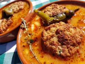 Stuffed Meatballs with Beans