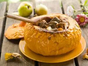 A Table Surprise: Stuffed Pumpkin