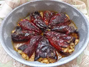 Stuffed Dried Peppers with White Beans