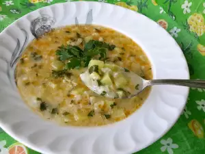 Zucchini Soup with Rice