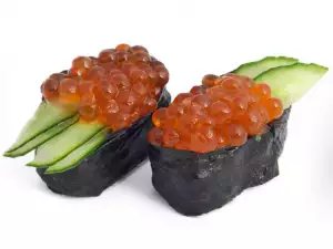 Sushi with Caviar