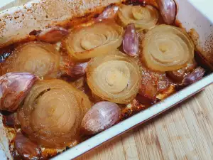 Roasted Pork Belly with Onions and Beer