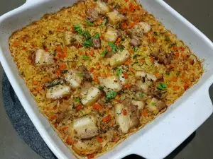 Pork Belly with Fried Rice in Oven