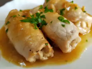 Pork Rolls in Beer Sauce