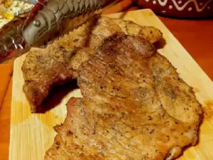 Baked Pork Steak with Red Wine