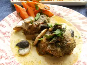 Pork Tenderloin with Mushroom Sauce and Glazed Carrots