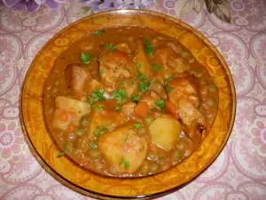 Pork with Peas and Potatoes