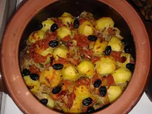 Pork with Taters in a Clay Pot