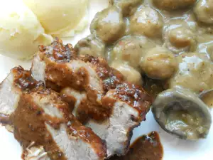 Pork Sirloin with Mushroom Sauce