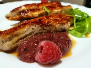 Tender Pork with Raspberry Sauce