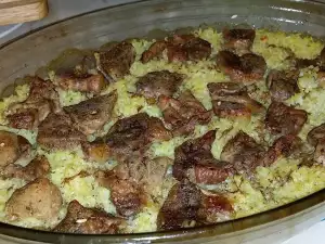 Juicy Pork with Rice in the Oven