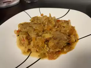 Pork Shank Over Sauerkraut