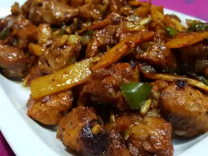 Pork with Bamboo Shoots and Sunflower Seeds