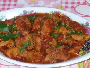 Stewed Pork with Tomato Sauce