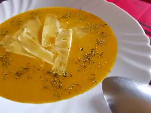 Swiss Pumpkin Soup with Cheese