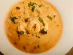 Thai Soup with Shrimp