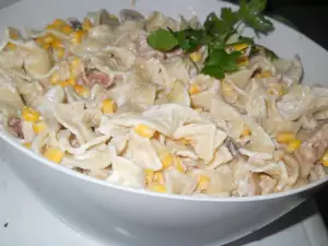 Tagliatelle with Bacon and Mushrooms