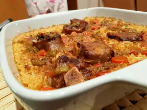 Oven-Baked Veal Tails with Rice