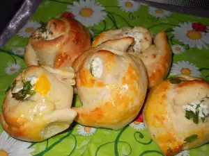 Doughy Roses with Feta Cheese