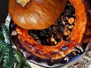 Festive Stuffed Pumpkin with Dried Fruit