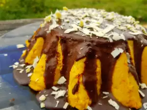 Pumpkin Pudding with Chocolate