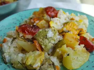 Oven-Baked Zucchini with Rice and Quinoa