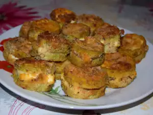 Oven-Baked Crumbed Zucchini Sandwiches