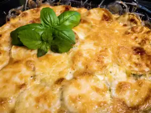 Oven-Baked Four Cheese Zucchini