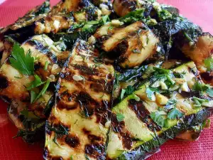 Marinated Zucchini on the Grill