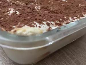 Tiramisu with Cottage Cheese and Cream Cheese