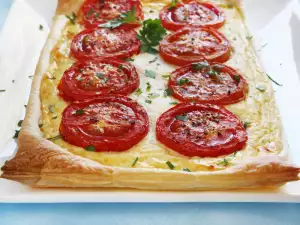 Puff Pastry Pizza with Sausages