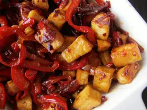 Spicy Tofu with Peppers