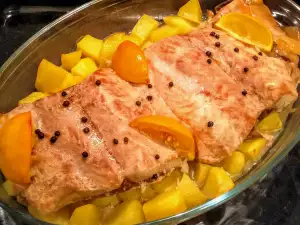 Oven-Baked Silver Carp with Potatoes