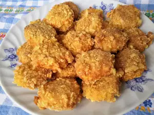 Crumbed Processed Cheese with Cornflakes