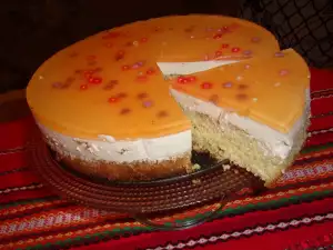 Cake with Cheesecake Cream