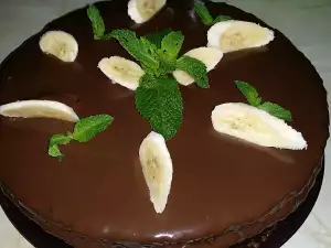 Express Cake with Chocolate and Bananas