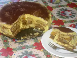 Cake with Cozonac and Coffee