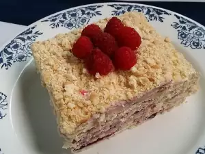 Medovik Cake with Biscuits