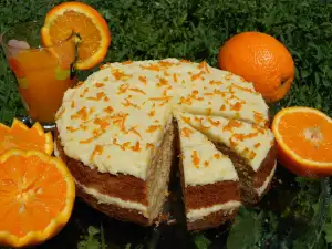 Cake with Oranges and Glaze