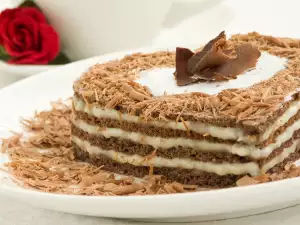 Delicious Chocolate Heart Cake