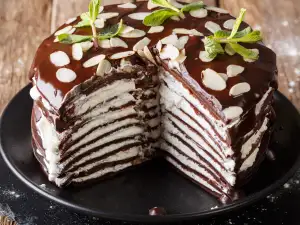 French Chocolate Crepe Cake