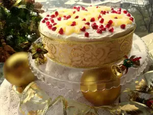 New Year's Snow Kiss Cake