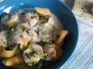 Creamy Tortellini with Blue Cheese