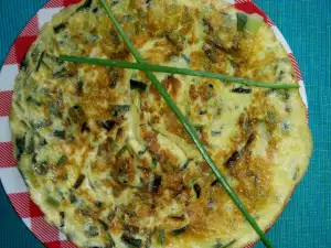 Spring Onion Spanish Omelette