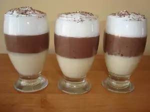 Three-Layer Chocolate Pudding in a Glass