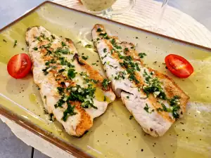 Trout on a Cooking Plate