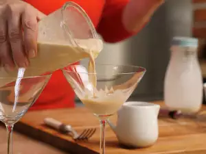 Cocktail with Whiskey, Coffee and Cream