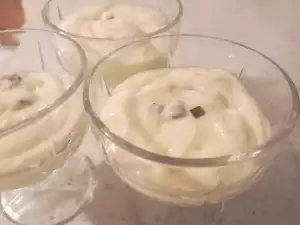 Homemade Vanilla Cream with Chocolate Chips