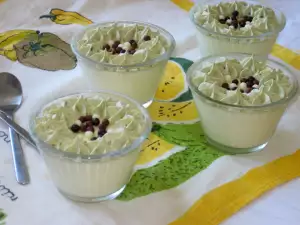 Vanilla Panna Cotta with Avocado Mousse