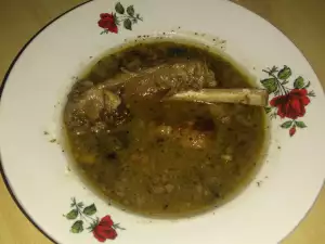 Boiled Pork Ribs in Mushroom Juice